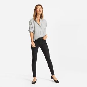 Everlane The Authentic Stretch Mid-Rise Skinny Jean in Black Size 27